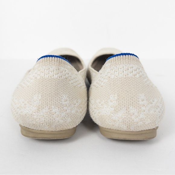 Rothy's Cream and White The Square Ballet Flat in Lily - Picture 7 of 16